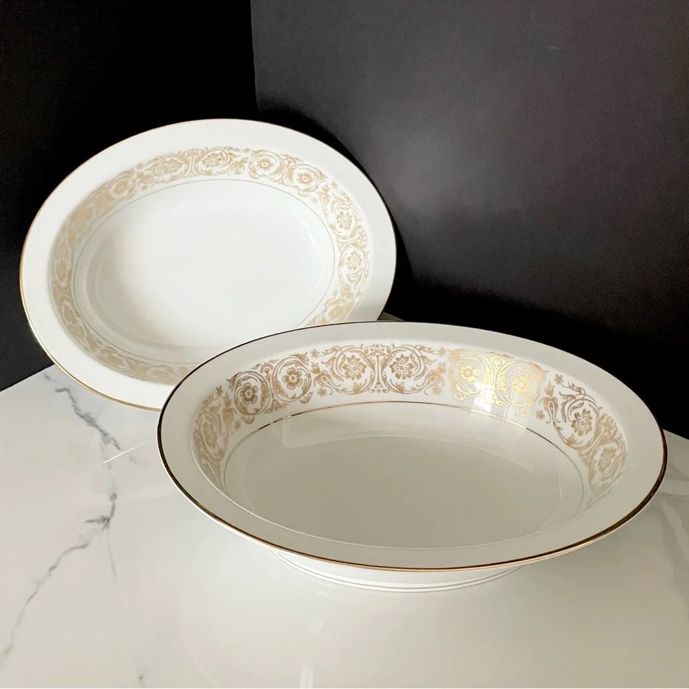 SET of 2 Serving Bowls - Raphael by Noritake